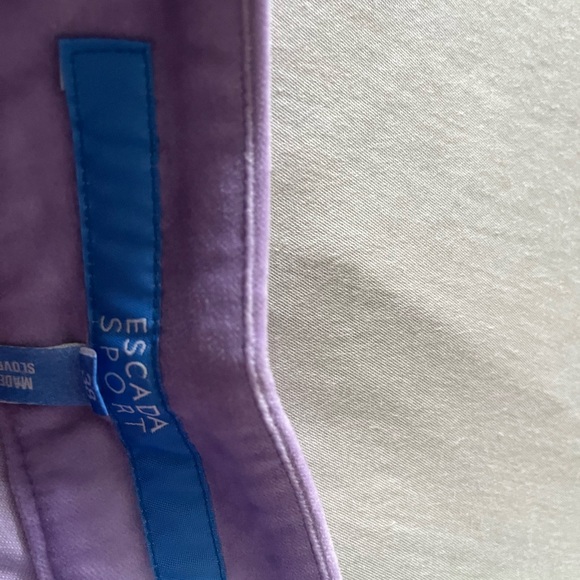 Escada Sport stretch velour slacks like new size 38 or US 8 - Picture 6 of 14